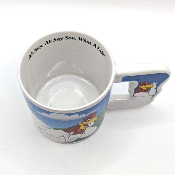 VTG 90s Looney Tunes Foghorn Leghorn Ah Say Son Coffee Mug Cup WB Studio Store - Picture 3 of 8